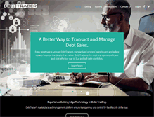 Tablet Screenshot of debtrader.com